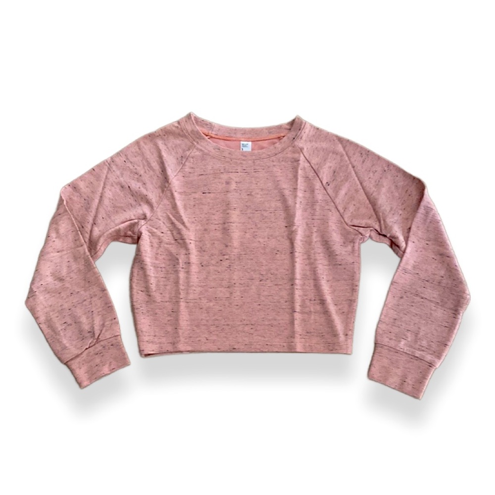 NWOT! American Apparel Cropped Pink Heather Sweatshirt Top! Size S/M